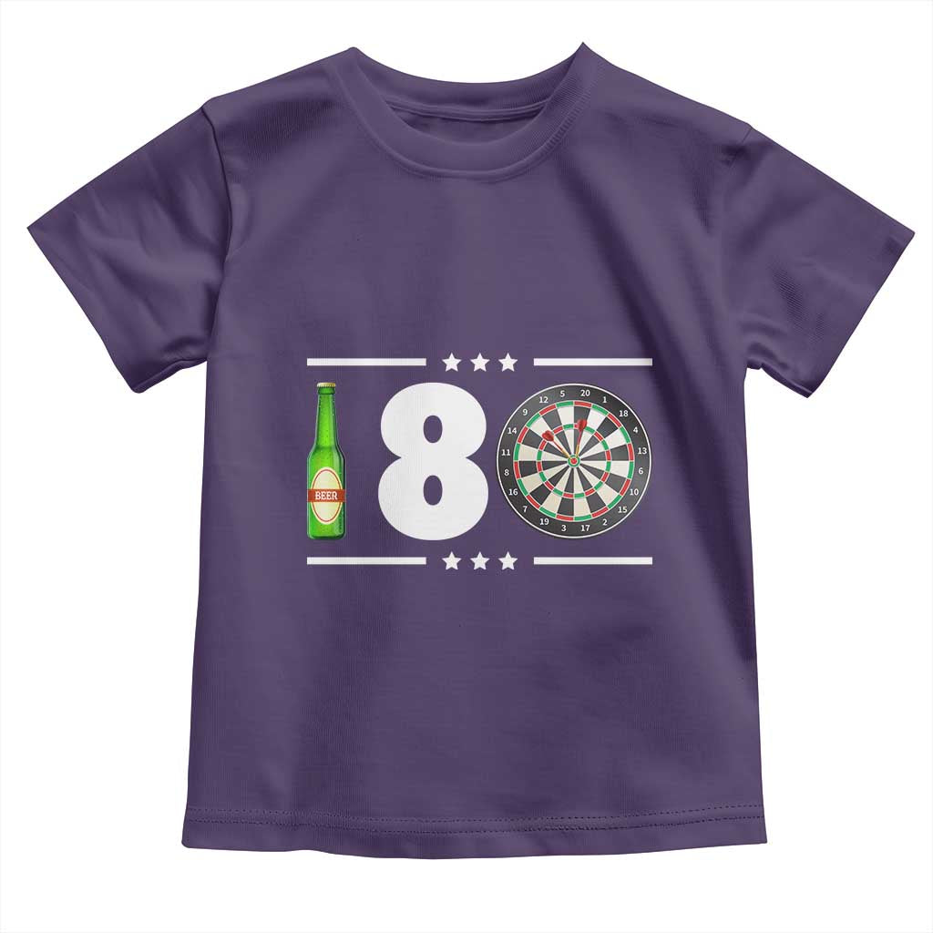 Darts Master 180 And Beer Toddler T Shirt Funny Bullseye Shooter Gift - Wonder Print Shop
