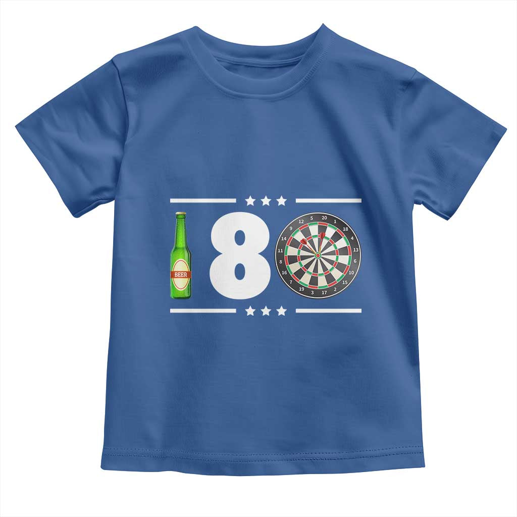 Darts Master 180 And Beer Toddler T Shirt Funny Bullseye Shooter Gift - Wonder Print Shop