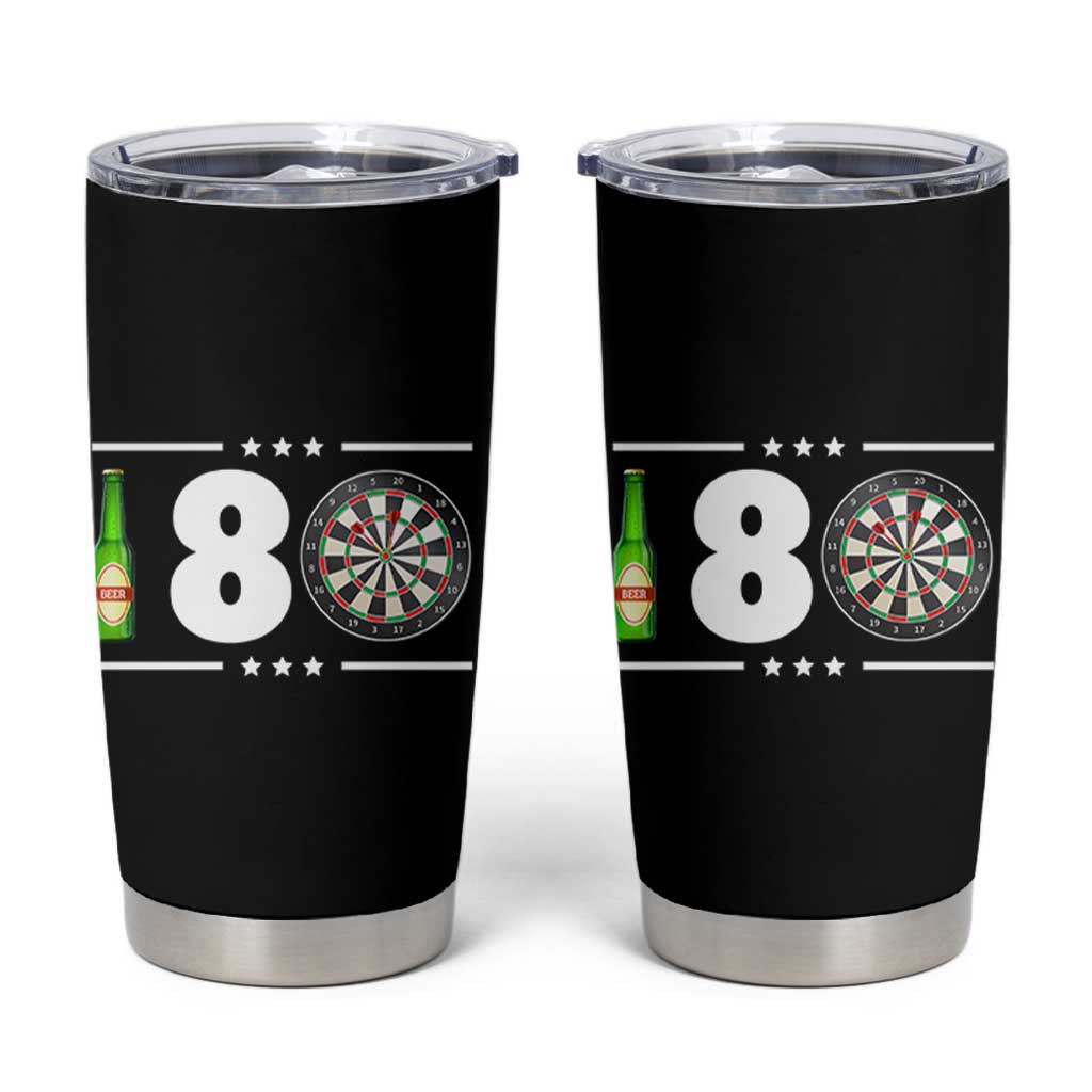 Darts Master 180 And Beer Tumbler Cup Funny Bullseye Shooter Gift - Wonder Print Shop