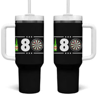 Darts Master 180 And Beer Tumbler With Handle Funny Bullseye Shooter Gift - Wonder Print Shop
