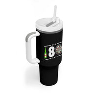 Darts Master 180 And Beer Tumbler With Handle Funny Bullseye Shooter Gift - Wonder Print Shop