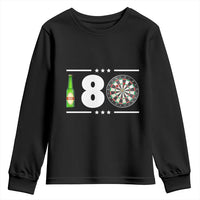 Darts Master 180 And Beer Youth Sweatshirt Funny Bullseye Shooter Gift - Wonder Print Shop