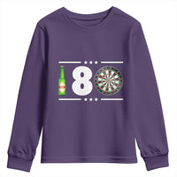 Darts Master 180 And Beer Youth Sweatshirt Funny Bullseye Shooter Gift - Wonder Print Shop