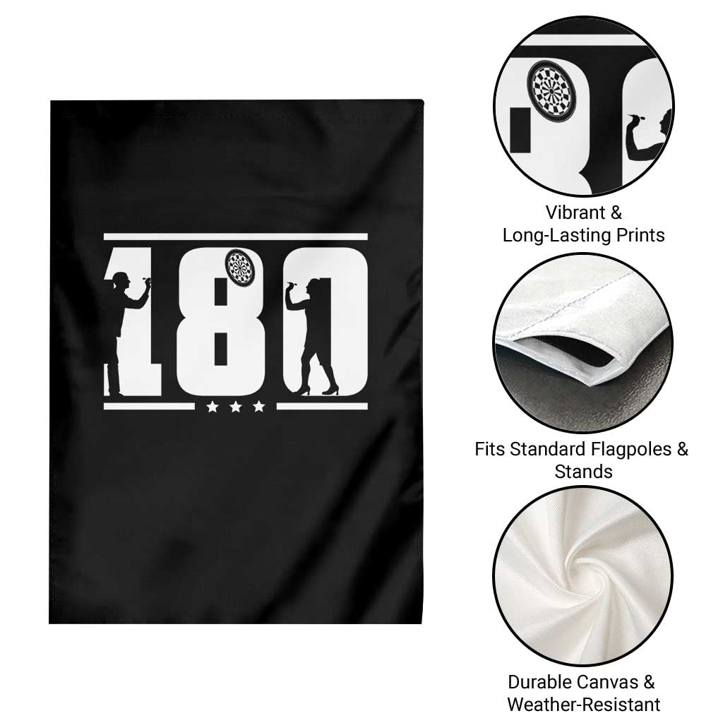 Darts 180 Max Score Player Garden Flag Darts Fan Gift - Wonder Print Shop