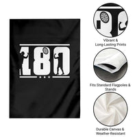Darts 180 Max Score Player Garden Flag Darts Fan Gift - Wonder Print Shop