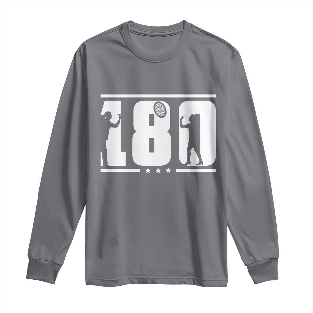 Darts 180 Max Score Player Long Sleeve Shirt Darts Fan Gift - Wonder Print Shop