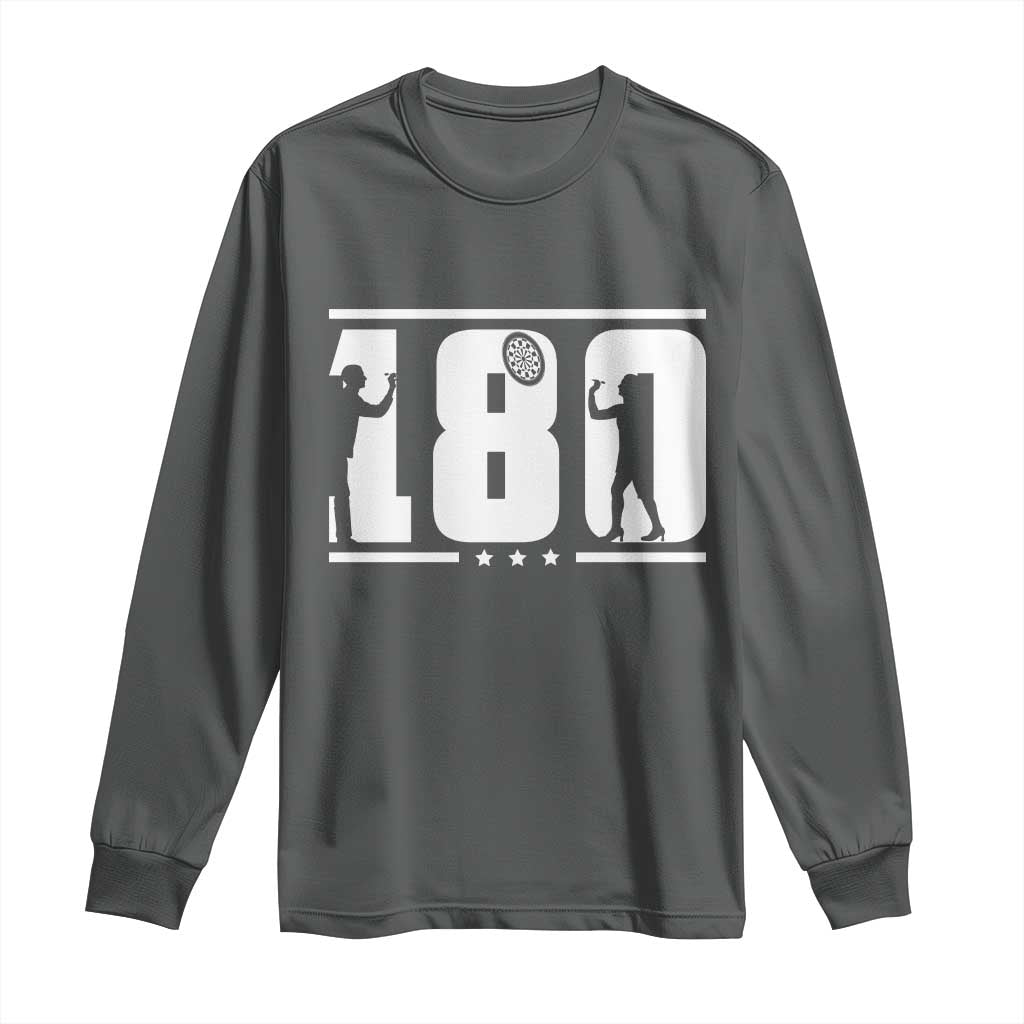 Darts 180 Max Score Player Long Sleeve Shirt Darts Fan Gift - Wonder Print Shop