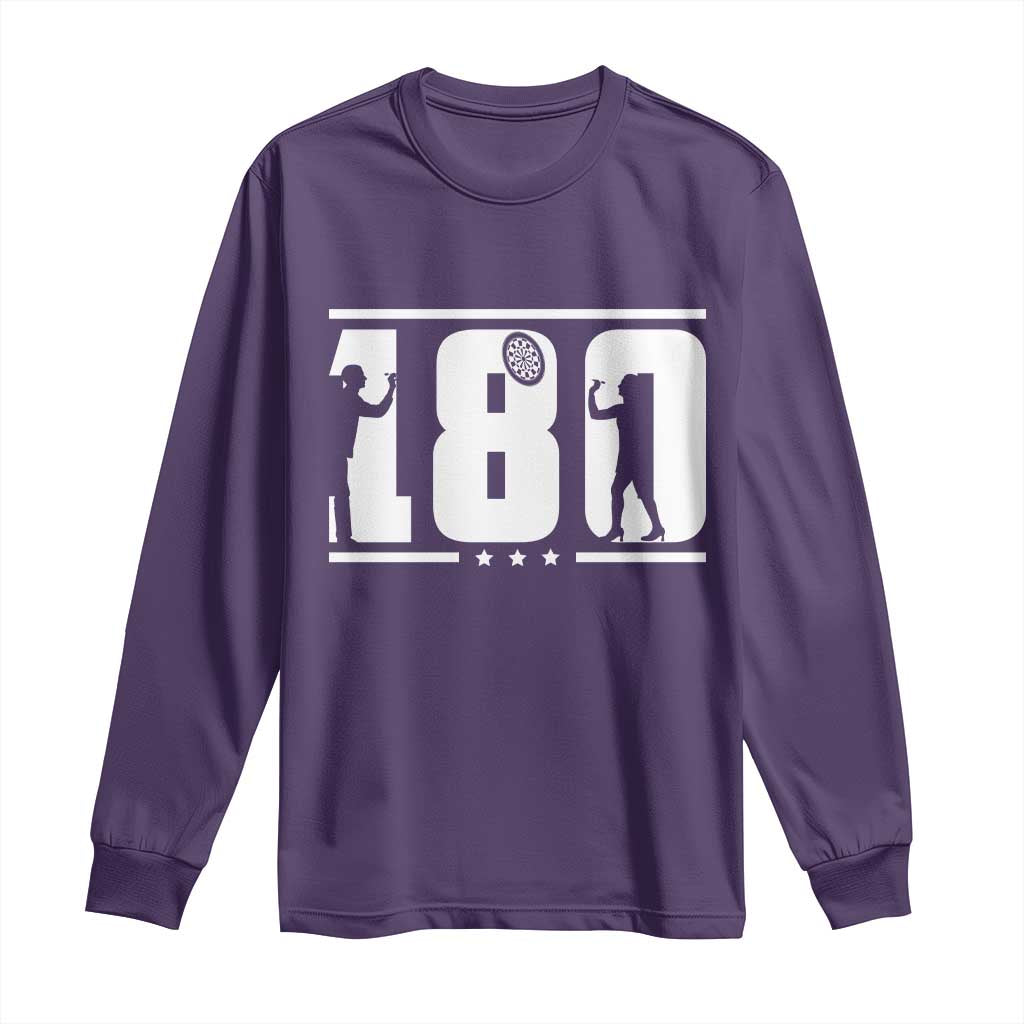 Darts 180 Max Score Player Long Sleeve Shirt Darts Fan Gift - Wonder Print Shop
