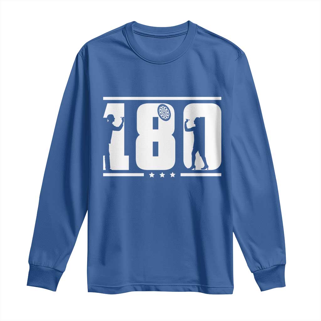 Darts 180 Max Score Player Long Sleeve Shirt Darts Fan Gift - Wonder Print Shop