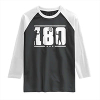 Darts 180 Max Score Player Raglan Shirt Darts Fan Gift - Wonder Print Shop