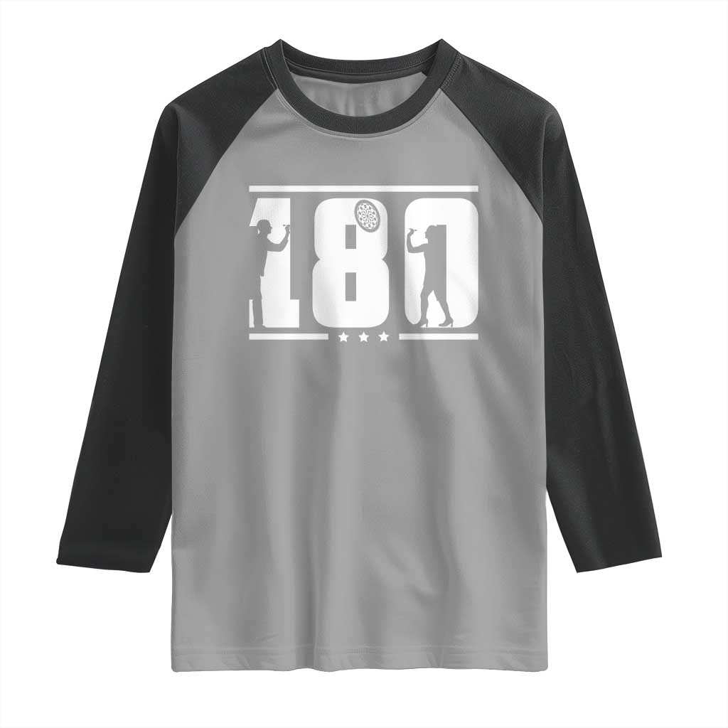 Darts 180 Max Score Player Raglan Shirt Darts Fan Gift - Wonder Print Shop