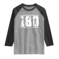 Darts 180 Max Score Player Raglan Shirt Darts Fan Gift - Wonder Print Shop