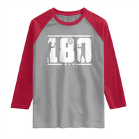 Darts 180 Max Score Player Raglan Shirt Darts Fan Gift - Wonder Print Shop