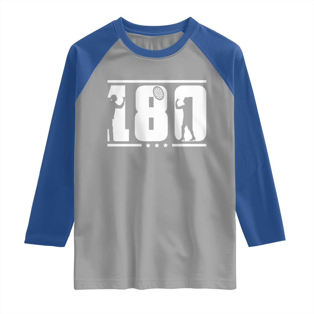 Darts 180 Max Score Player Raglan Shirt Darts Fan Gift - Wonder Print Shop