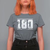 Darts 180 Max Score Player T Shirt For Women Darts Fan Gift - Wonder Print Shop