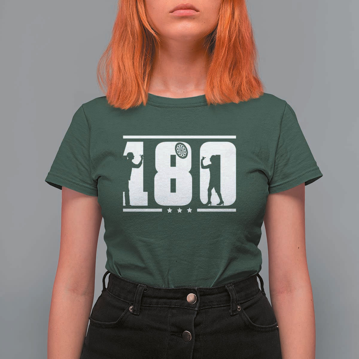 Darts 180 Max Score Player T Shirt For Women Darts Fan Gift - Wonder Print Shop