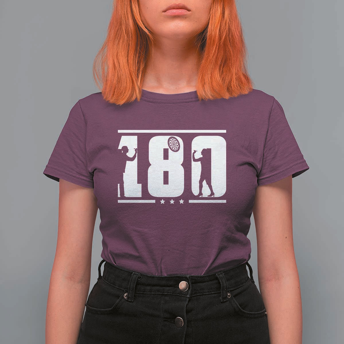 Darts 180 Max Score Player T Shirt For Women Darts Fan Gift - Wonder Print Shop