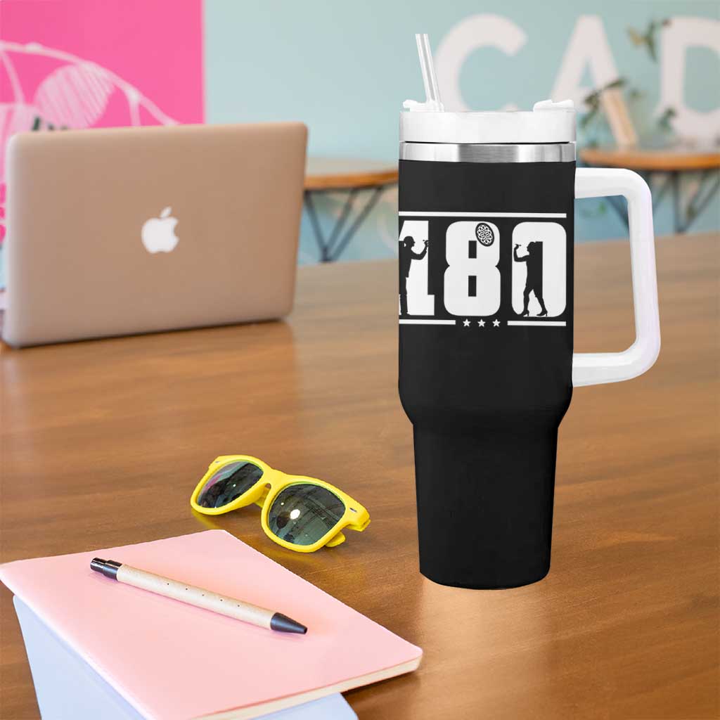 Darts 180 Max Score Player Tumbler With Handle Darts Fan Gift - Wonder Print Shop