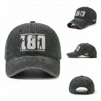 Darts 180 Max Score Player Washed Cotton Baseball Cap Darts Fan Gift