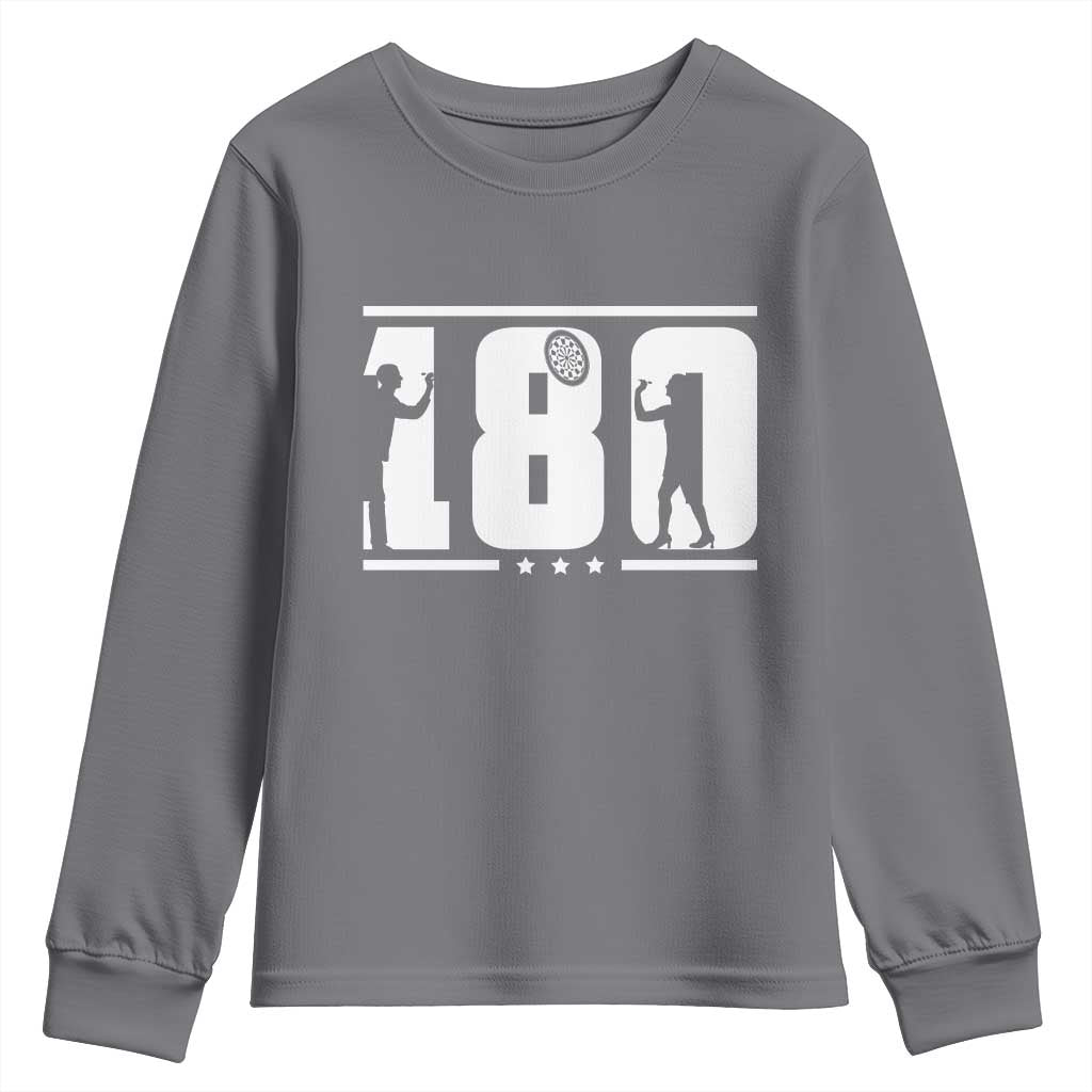 Darts 180 Max Score Player Youth Sweatshirt Darts Fan Gift - Wonder Print Shop