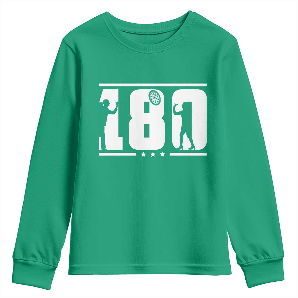 Darts 180 Max Score Player Youth Sweatshirt Darts Fan Gift - Wonder Print Shop