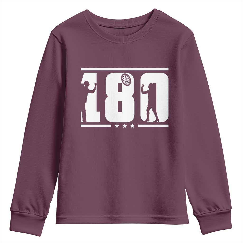 Darts 180 Max Score Player Youth Sweatshirt Darts Fan Gift - Wonder Print Shop