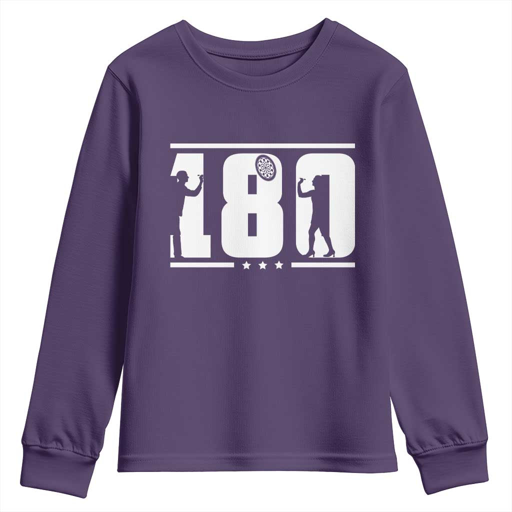 Darts 180 Max Score Player Youth Sweatshirt Darts Fan Gift - Wonder Print Shop