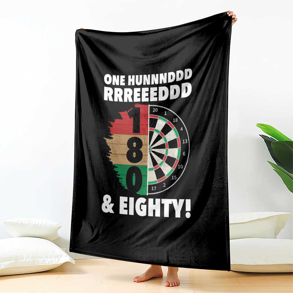 One Hundred And Eighty Throw Blanket Funny Darts Player Gift - Wonder Print Shop