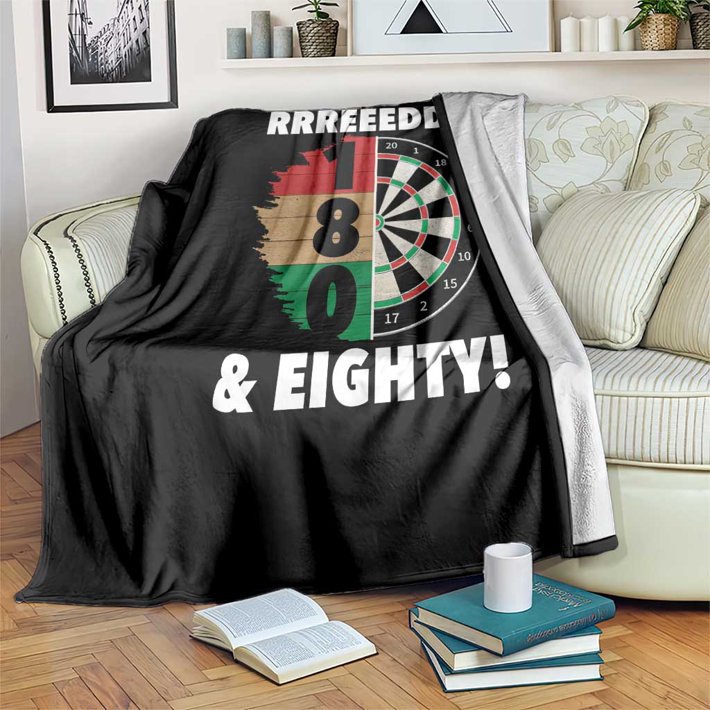 One Hundred And Eighty Throw Blanket Funny Darts Player Gift - Wonder Print Shop