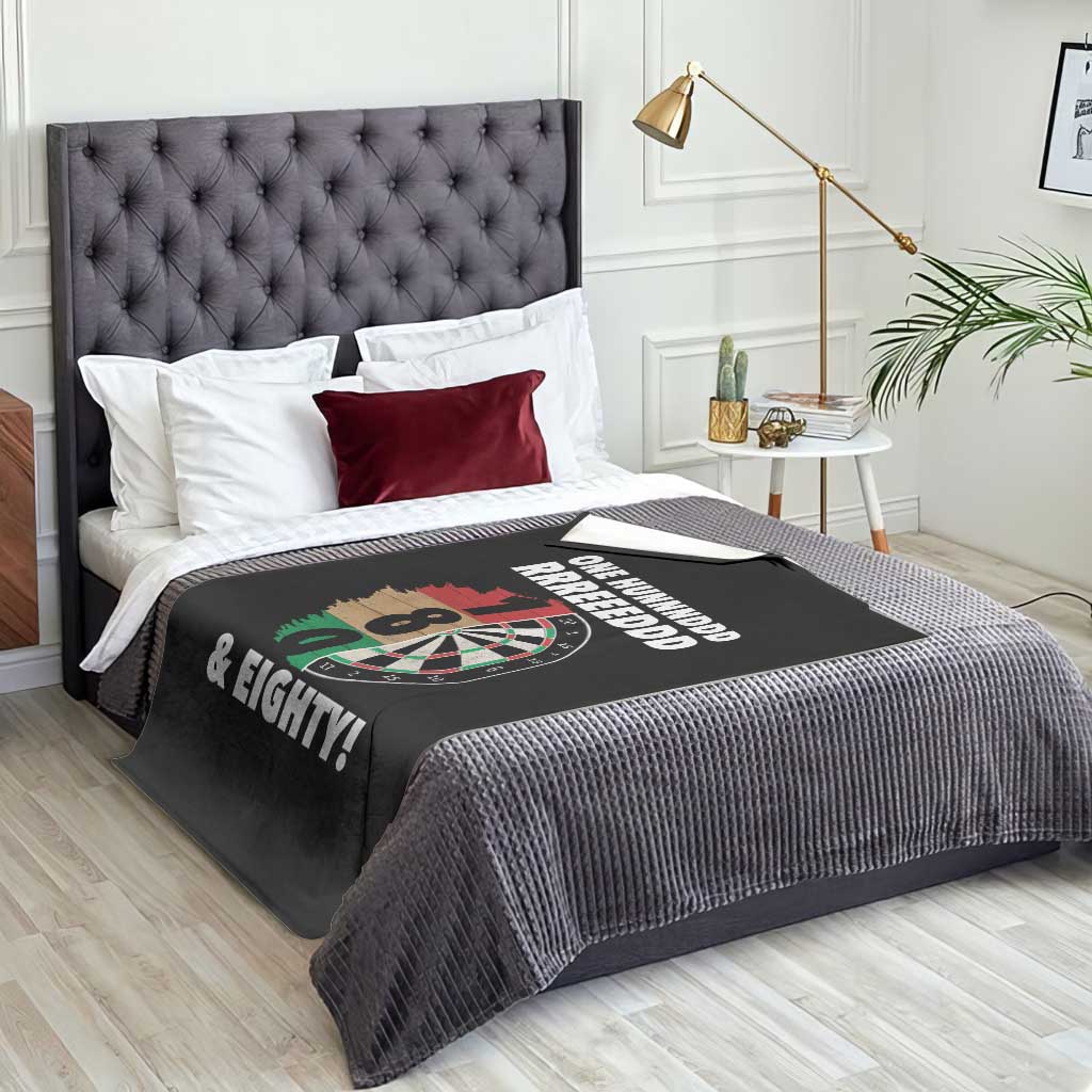 One Hundred And Eighty Throw Blanket Funny Darts Player Gift - Wonder Print Shop