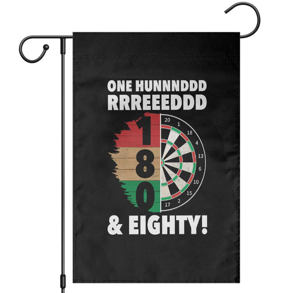 One Hundred And Eighty Garden Flag Funny Darts Player Gift - Wonder Print Shop