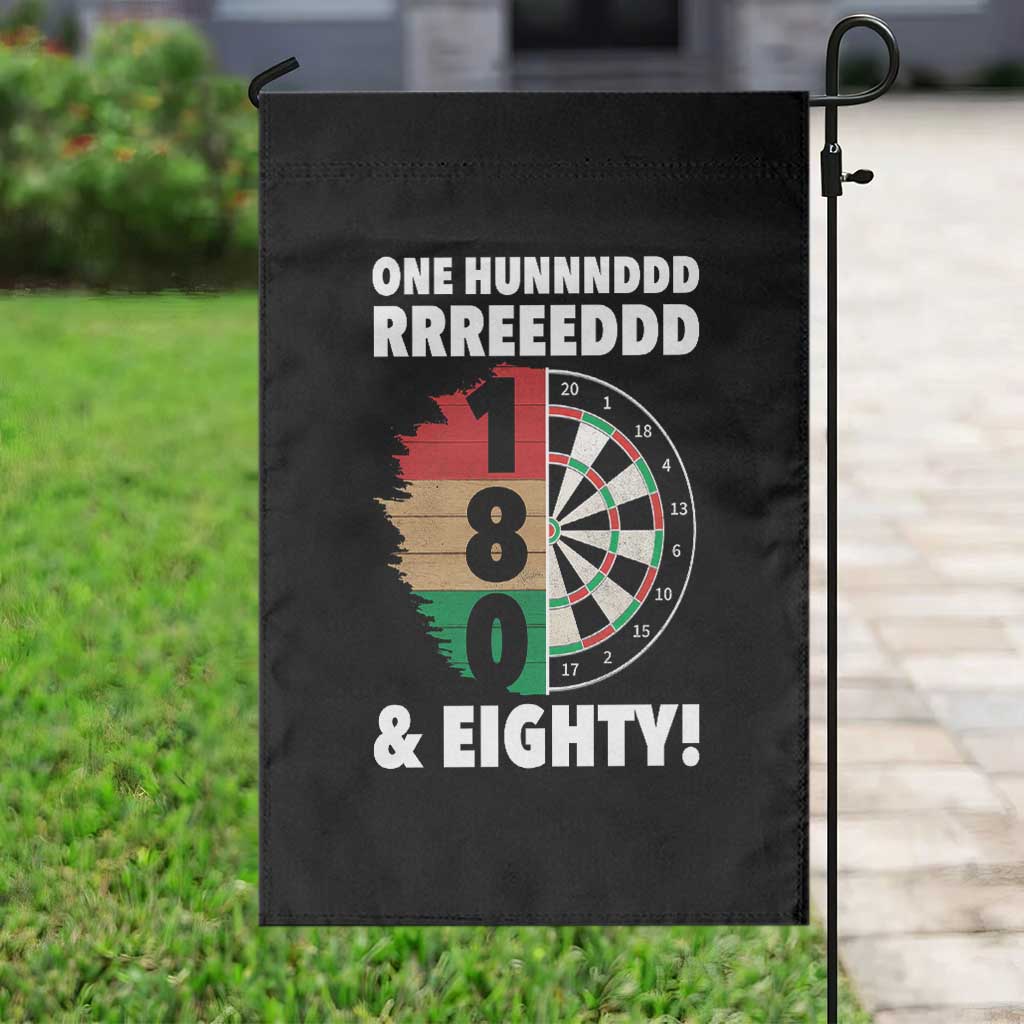 One Hundred And Eighty Garden Flag Funny Darts Player Gift - Wonder Print Shop