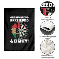 One Hundred And Eighty Garden Flag Funny Darts Player Gift - Wonder Print Shop