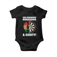 One Hundred And Eighty Baby Onesie Funny Darts Player Gift - Wonder Print Shop