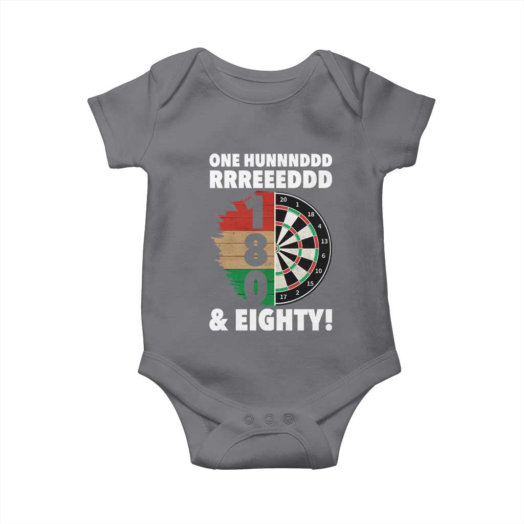 One Hundred And Eighty Baby Onesie Funny Darts Player Gift - Wonder Print Shop