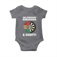 One Hundred And Eighty Baby Onesie Funny Darts Player Gift - Wonder Print Shop
