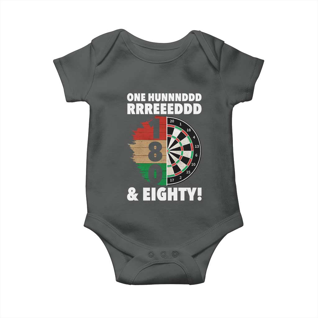 One Hundred And Eighty Baby Onesie Funny Darts Player Gift - Wonder Print Shop