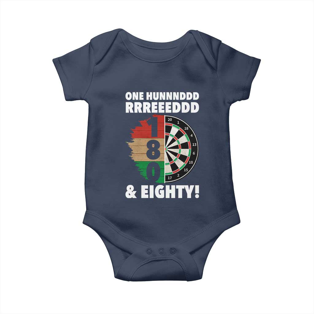 One Hundred And Eighty Baby Onesie Funny Darts Player Gift - Wonder Print Shop