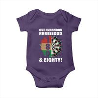 One Hundred And Eighty Baby Onesie Funny Darts Player Gift - Wonder Print Shop