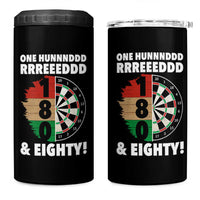 One Hundred And Eighty 4 in 1 Can Cooler Tumbler Funny Darts Player Gift - Wonder Print Shop