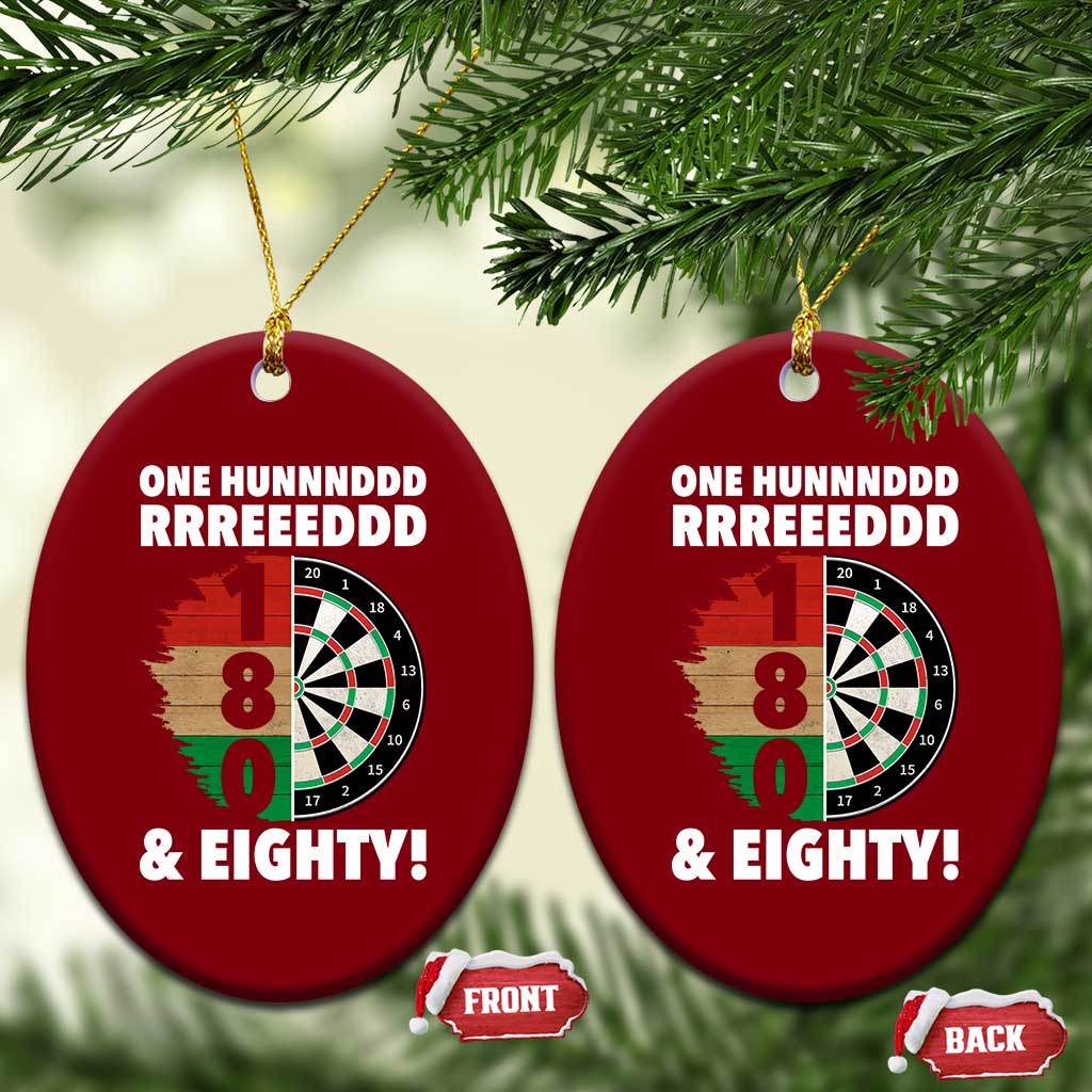 One Hundred And Eighty Ceramic Ornament Funny Darts Player Gift - Wonder Print Shop