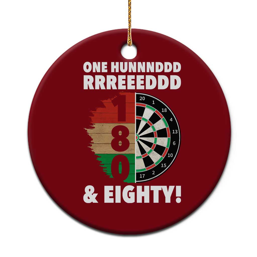 One Hundred And Eighty Ceramic Ornament Funny Darts Player Gift - Wonder Print Shop