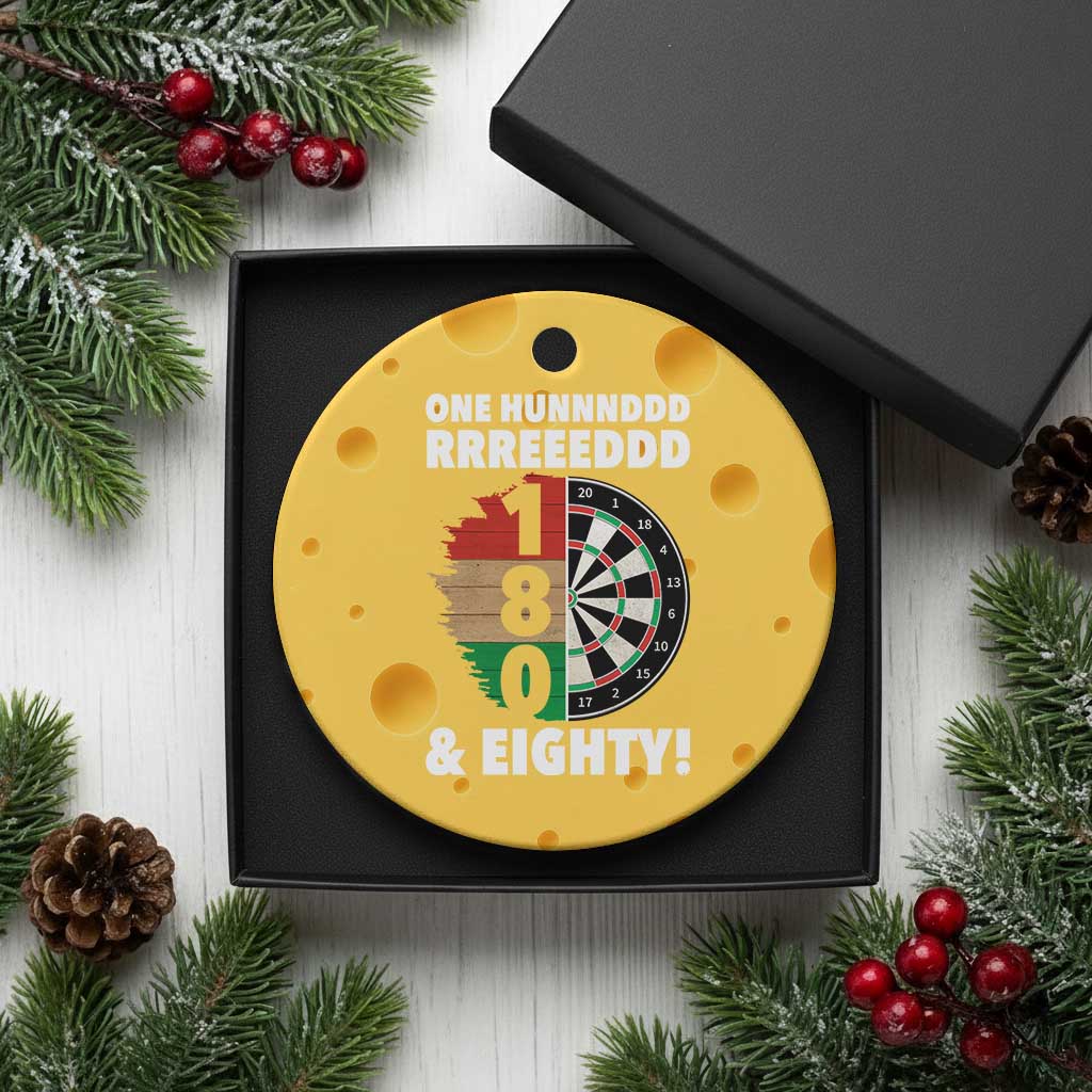 One Hundred And Eighty Ceramic Ornament Funny Darts Player Gift - Wonder Print Shop
