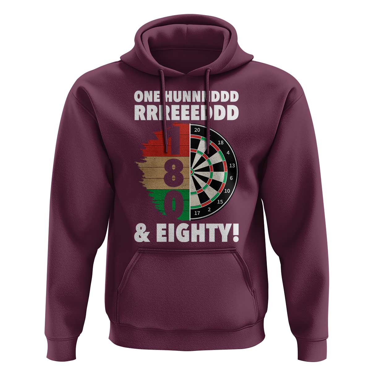 One Hundred And Eighty Hoodie Funny Darts Player Gift - Wonder Print Shop