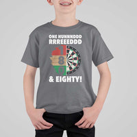 One Hundred And Eighty T Shirt For Kid Funny Darts Player Gift - Wonder Print Shop