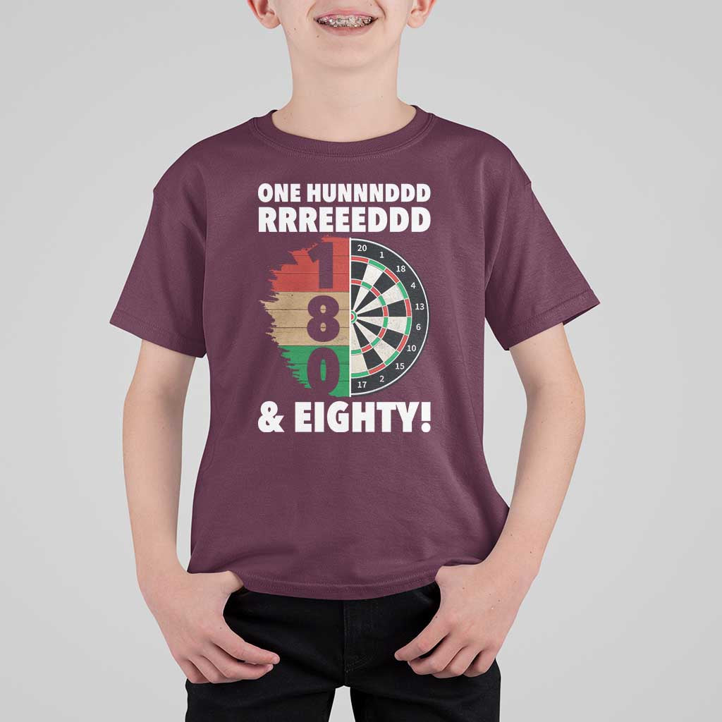 One Hundred And Eighty T Shirt For Kid Funny Darts Player Gift - Wonder Print Shop