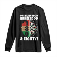 One Hundred And Eighty Long Sleeve Shirt Funny Darts Player Gift - Wonder Print Shop