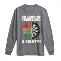 One Hundred And Eighty Long Sleeve Shirt Funny Darts Player Gift - Wonder Print Shop