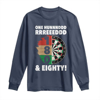 One Hundred And Eighty Long Sleeve Shirt Funny Darts Player Gift - Wonder Print Shop
