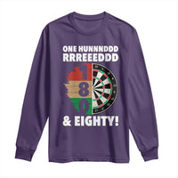 One Hundred And Eighty Long Sleeve Shirt Funny Darts Player Gift - Wonder Print Shop